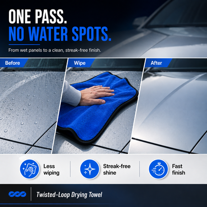 One-Pass Car Drying Towel